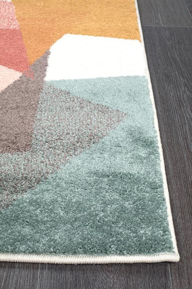 Rug Culture Rugs Dimensions Divinity Fragments Teal Modern Runner Rug
