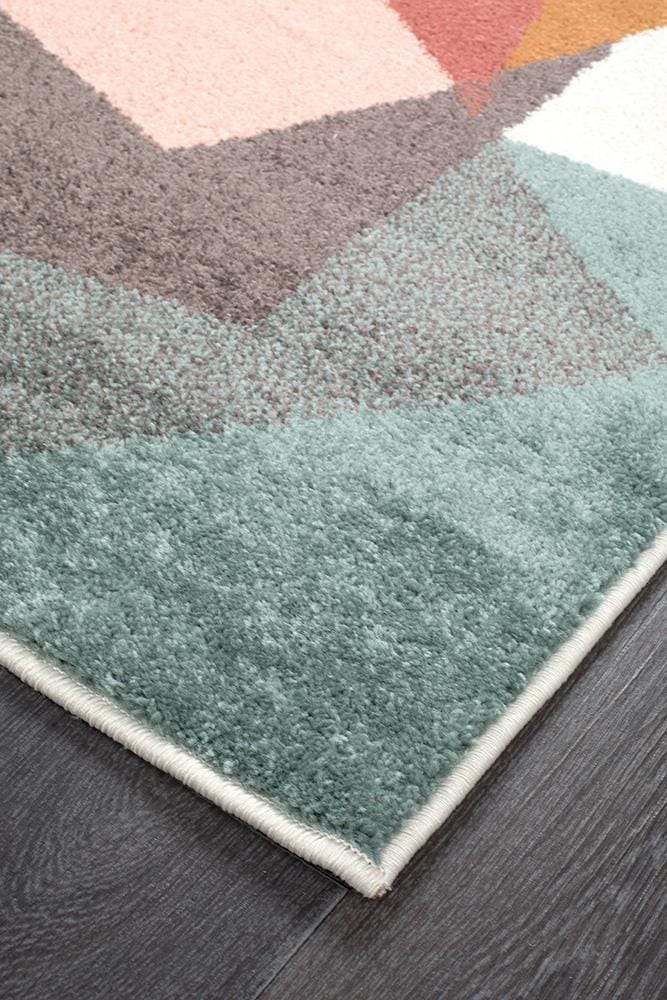 Rug Culture Rugs Dimensions Divinity Fragments Teal Modern Runner Rug