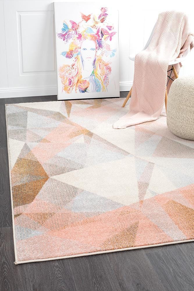 Rug Culture Rugs Dimensions Divinity Shatter Blush Modern Rug