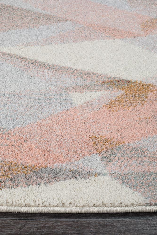 Rug Culture Rugs Dimensions Divinity Shatter Blush Modern Runner Rug
