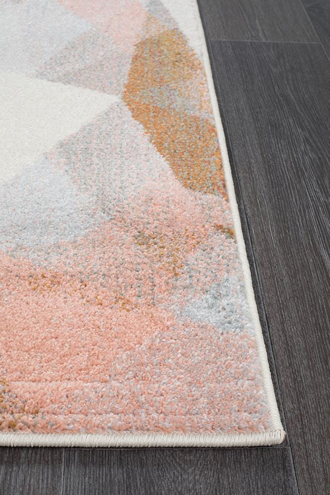 Rug Culture Rugs Dimensions Divinity Shatter Blush Modern Runner Rug