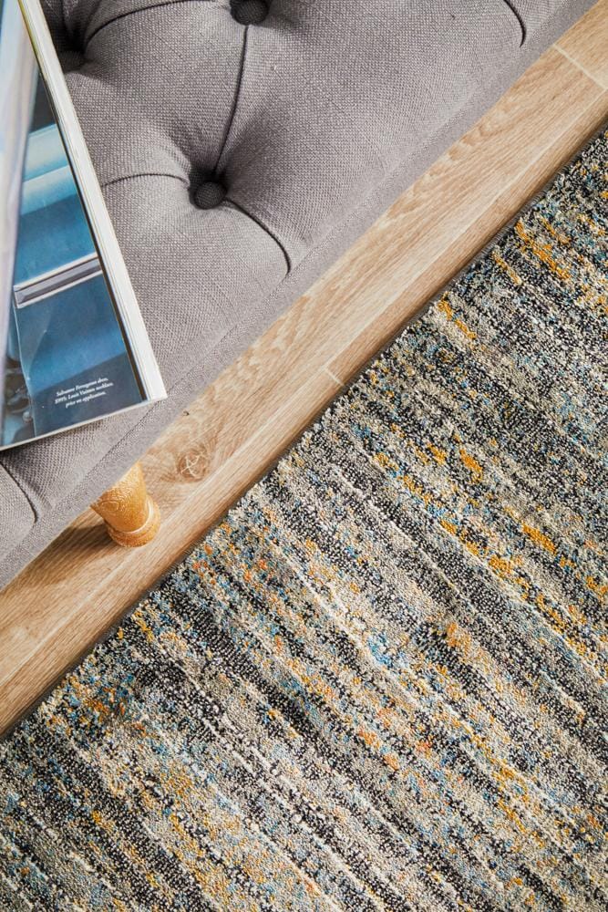 Rug Culture Rugs Dreamscape Distinguish Modern Slate Runner Rug