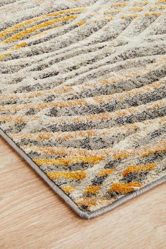 Rug Culture Rugs Dreamscape Flurry Modern Charcoal Runner Rug