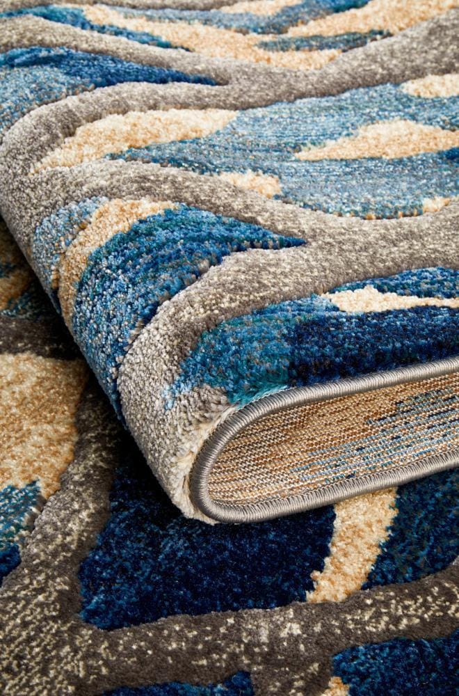 Rug Culture Rugs Dreamscape Ropes Modern Blue Rug