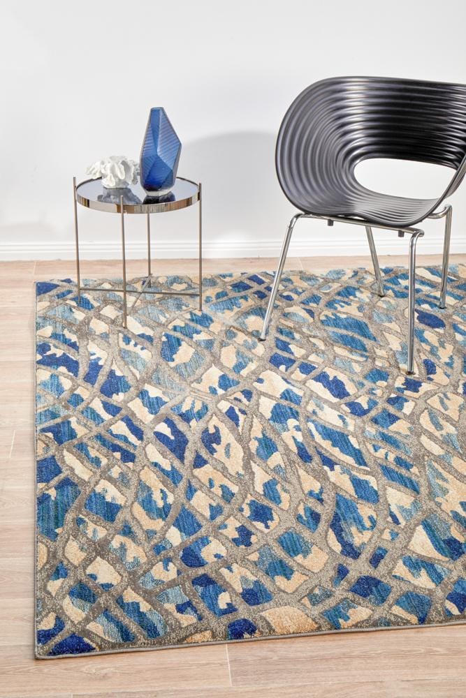 Rug Culture Rugs Dreamscape Ropes Modern Blue Rug
