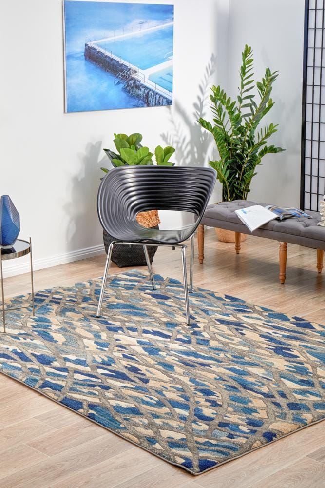 Rug Culture Rugs Dreamscape Ropes Modern Blue Rug
