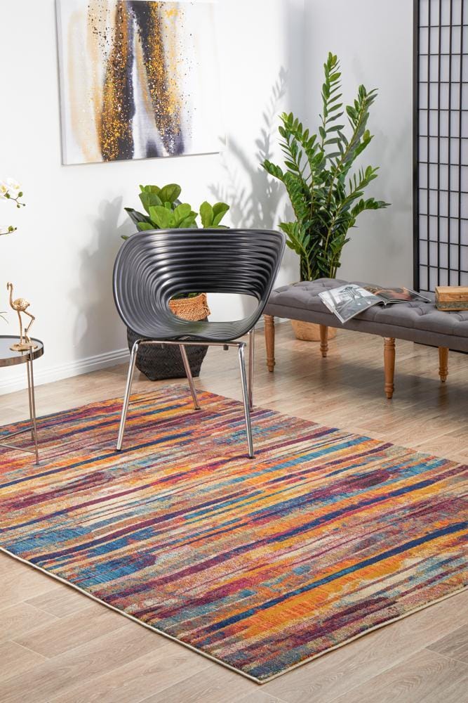 Rug Culture Rugs Dreamscape Strokes Modern Raspberry Rug