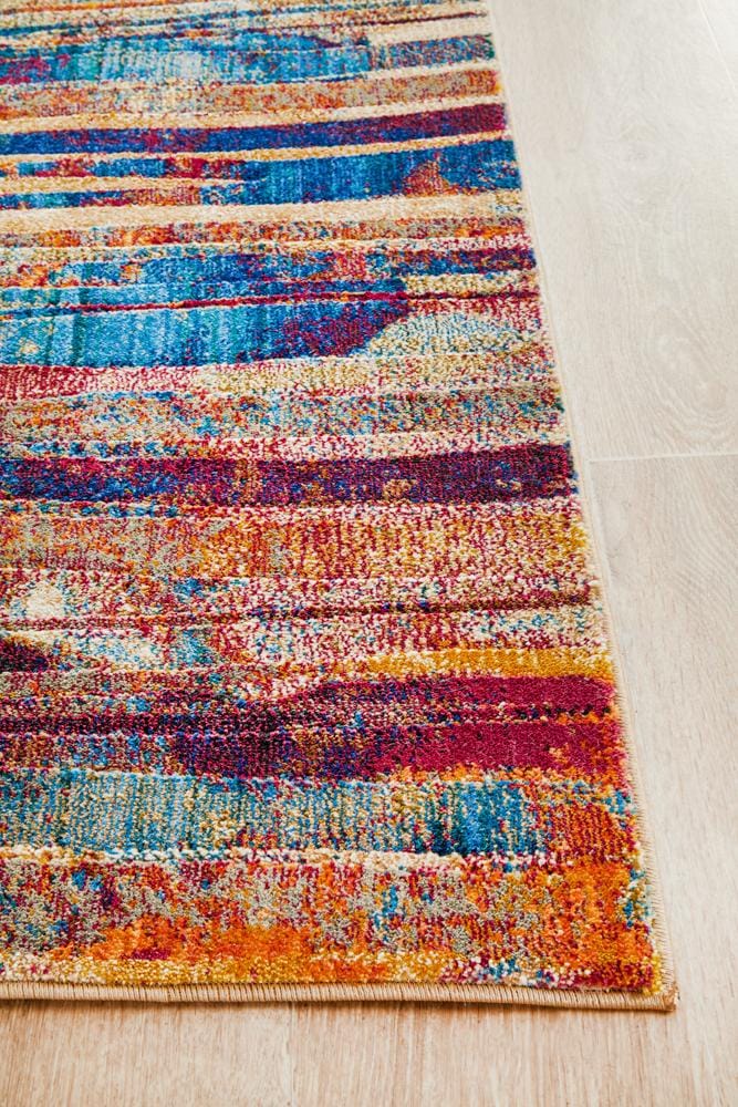 Rug Culture Rugs Dreamscape Strokes Modern Raspberry Runner Rug