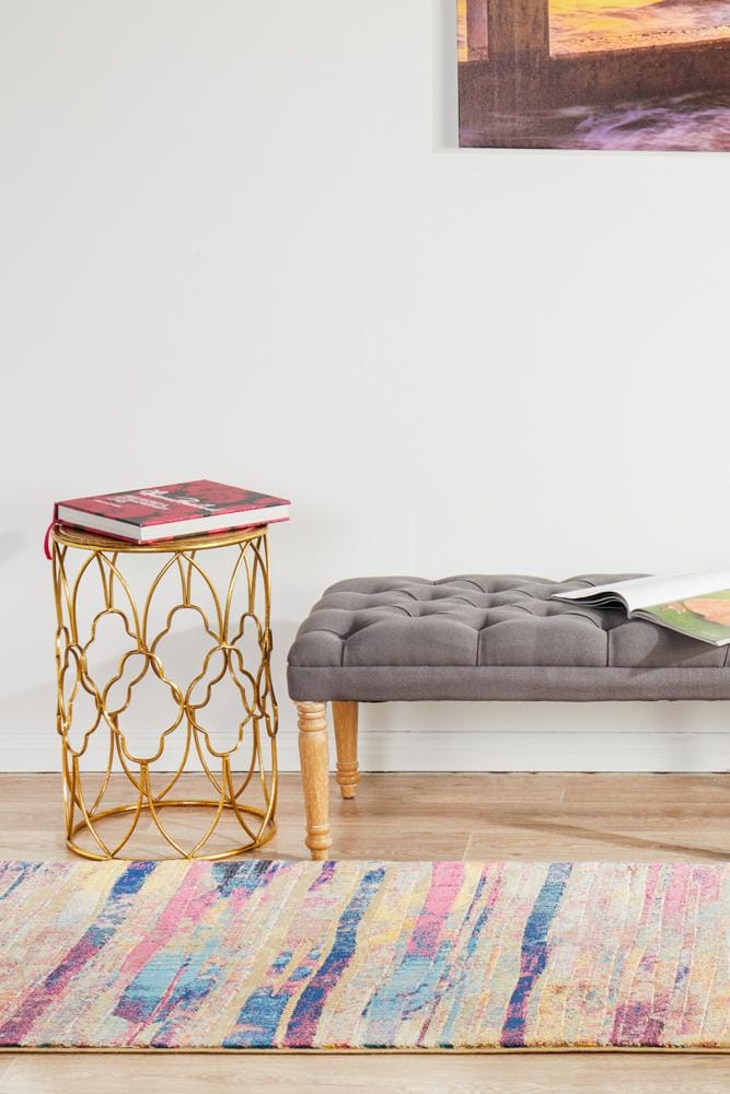 Rug Culture Rugs Dreamscape Strokes Modern Raspberry Runner Rug