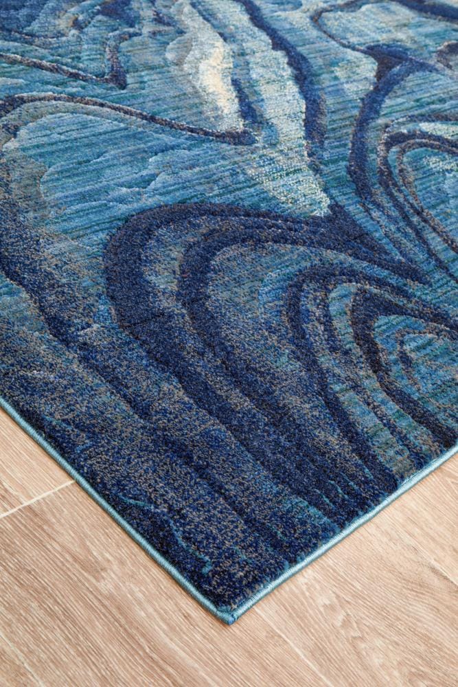 Rug Culture Rugs Dreamscape Waves Modern Indigo Rug