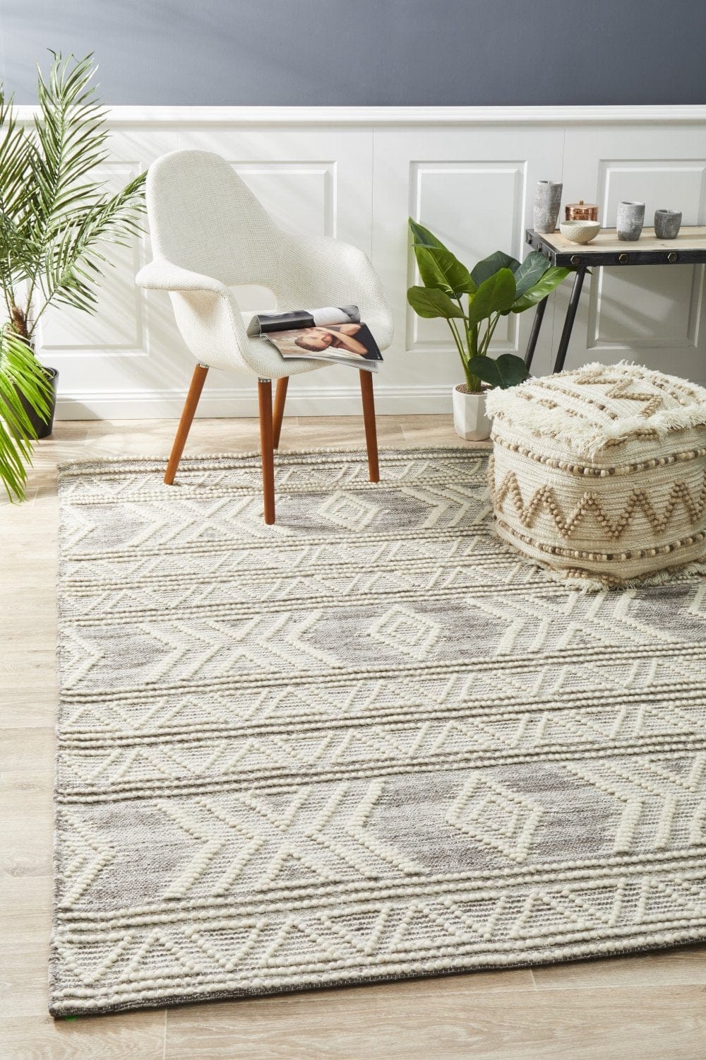 Rug Culture Rugs Esha Woven Tribal Rug Natural