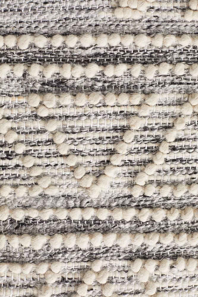 Rug Culture Rugs Esha Woven Tribal Rug Silver Grey