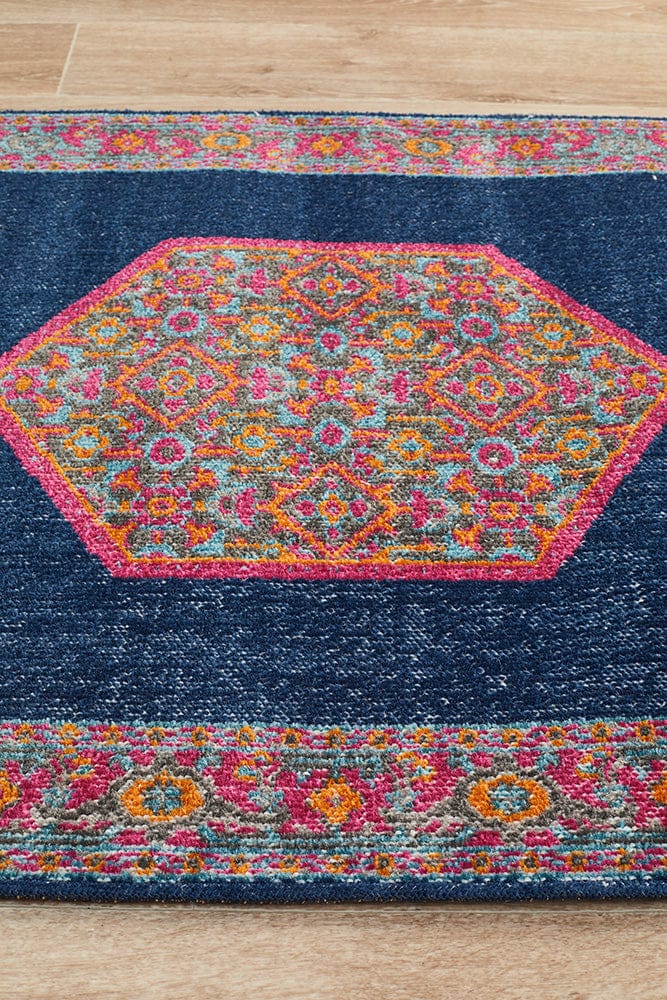 Rug Culture Rugs Eternal Whisper Blink Navy Runner Rug