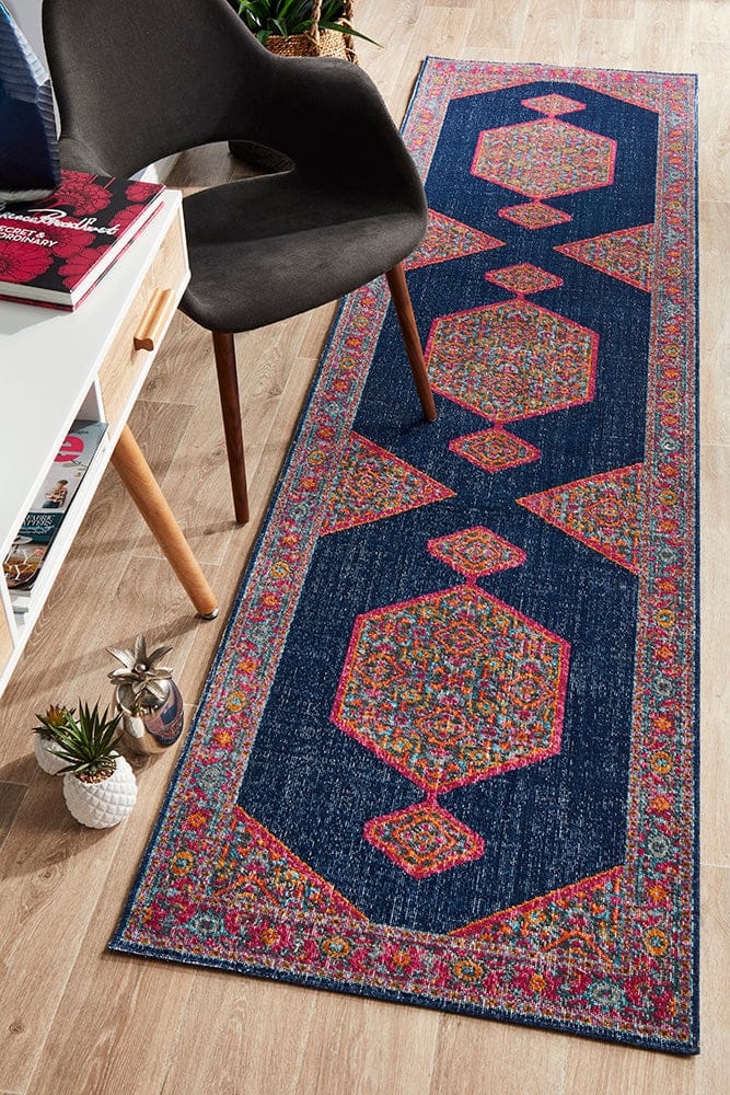 Rug Culture Rugs Eternal Whisper Blink Navy Runner Rug