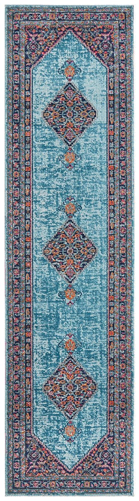 Rug Culture Rugs Eternal Whisper Diamond Blue Runner Rug