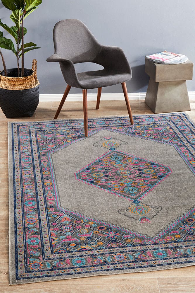 Rug Culture Rugs Eternal Whisper Diamond Grey Rug