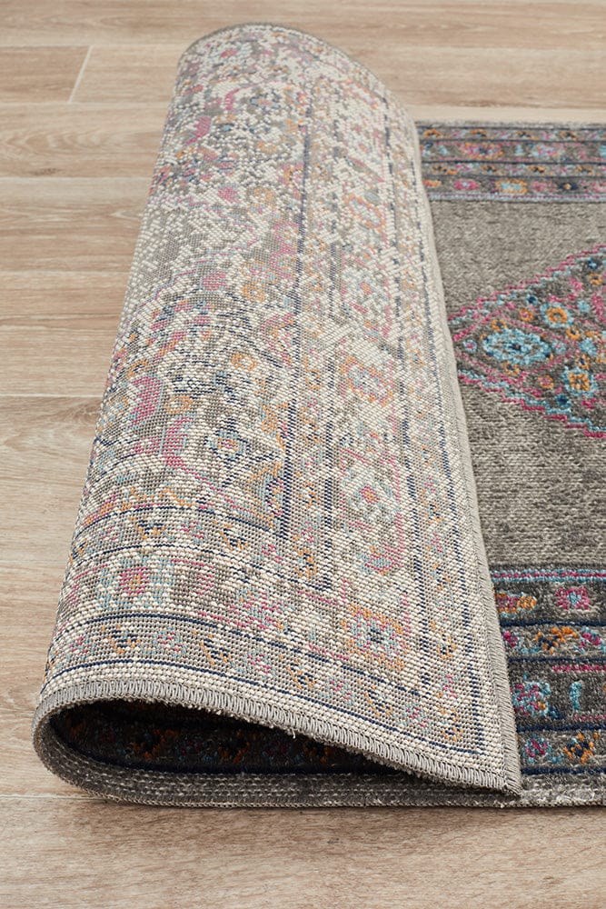 Rug Culture Rugs Eternal Whisper Diamond Grey Runner Rug