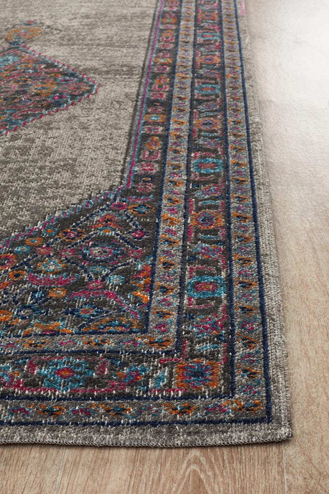 Rug Culture Rugs Eternal Whisper Diamond Grey Runner Rug