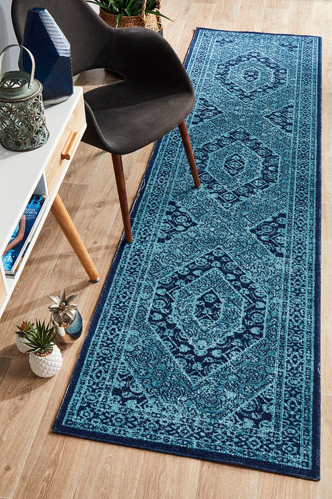 Rug Culture Rugs Eternal Whisper Vision Blue Runner Rug