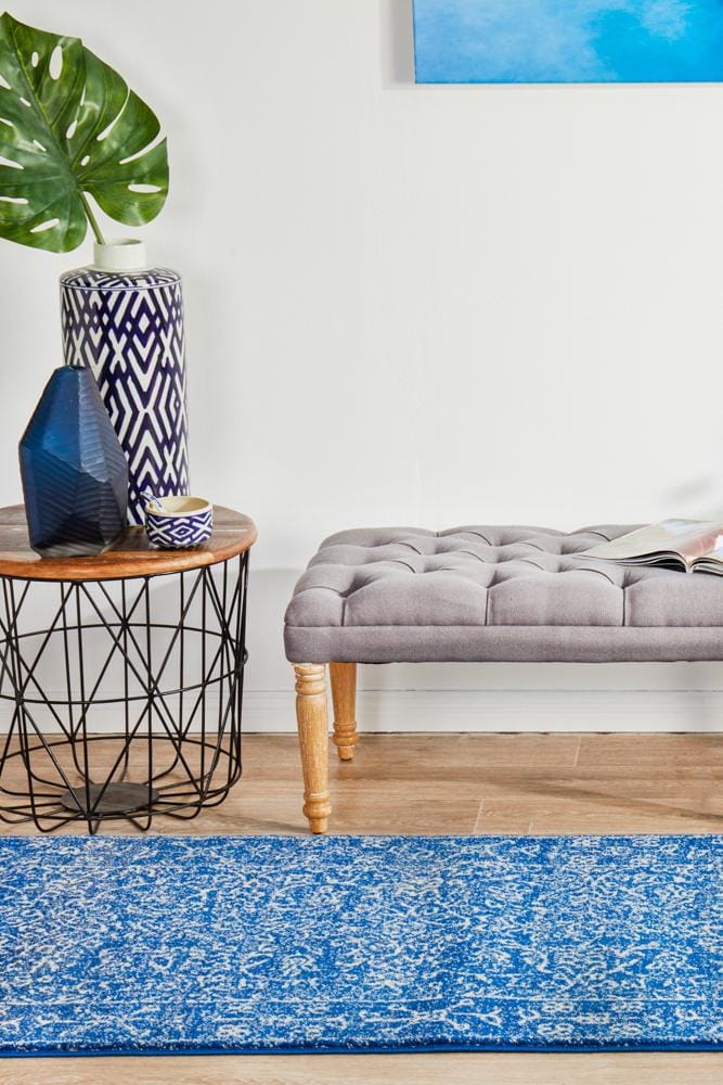 Rug Culture Rugs Evoke Artist Navy Transitional Runner Rug