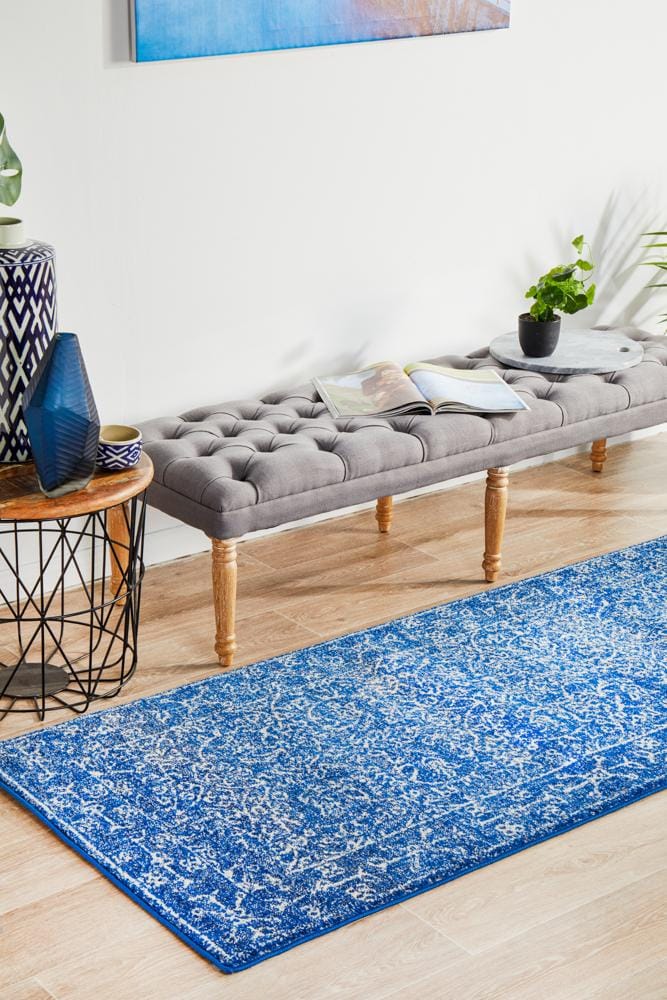 Rug Culture Rugs Evoke Artist Navy Transitional Runner Rug