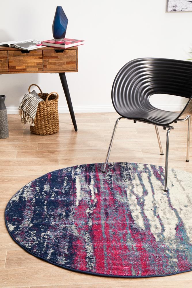 Rug Culture Rugs Evoke Bedrock Stone Transitional Round Rug