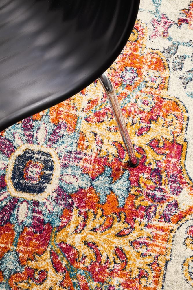 Rug Culture Rugs Evoke Carnival White Transitional Round Rug
