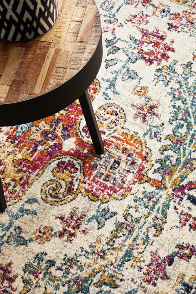 Rug Culture Rugs Evoke Carnival White Transitional Rug
