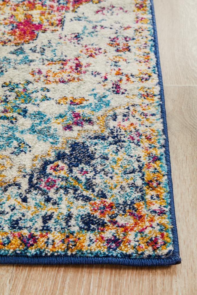 Rug Culture Rugs Evoke Carnival White Transitional Runner Rug