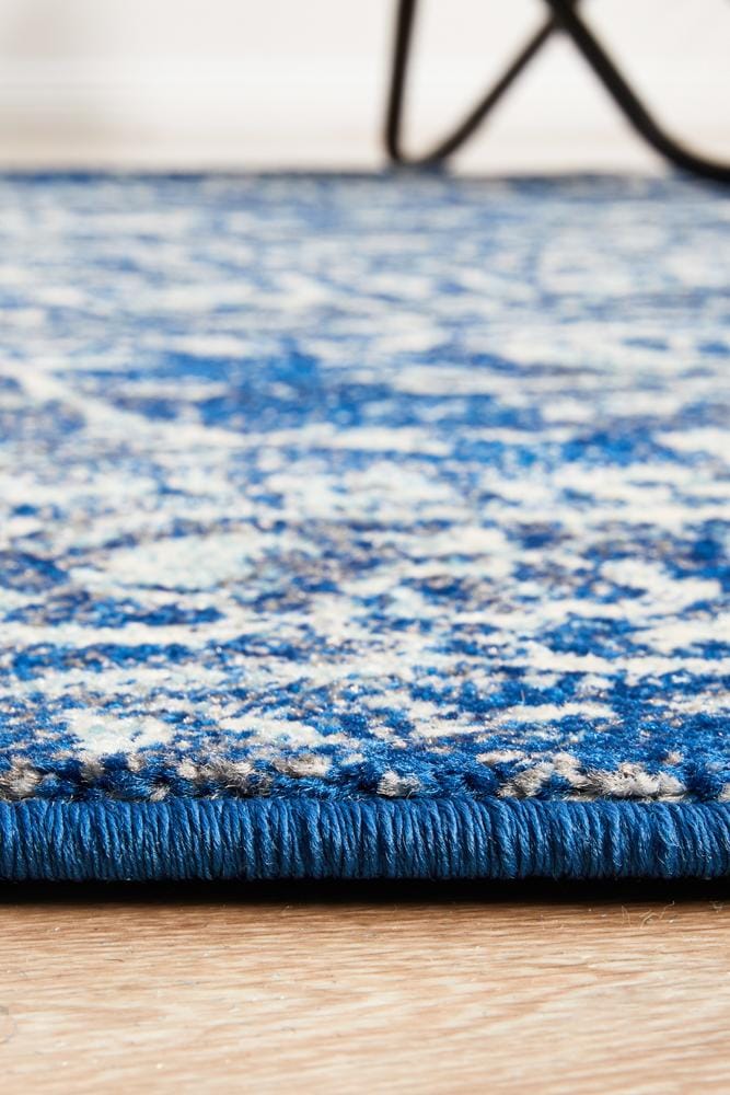 Rug Culture Rugs Evoke Contrast Navy Transitional Round Rug