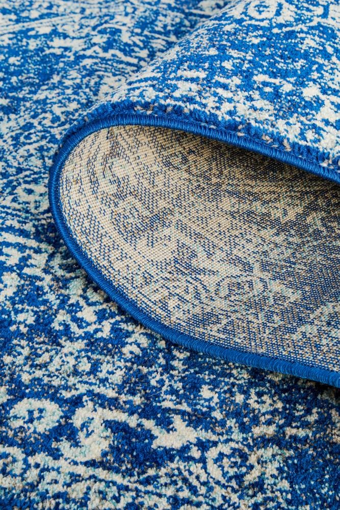 Rug Culture Rugs Evoke Contrast Navy Transitional Runner Rug