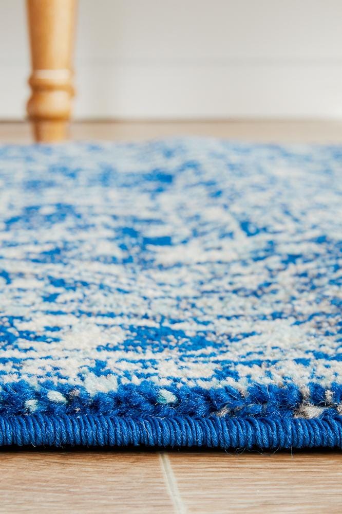 Rug Culture Rugs Evoke Contrast Navy Transitional Runner Rug
