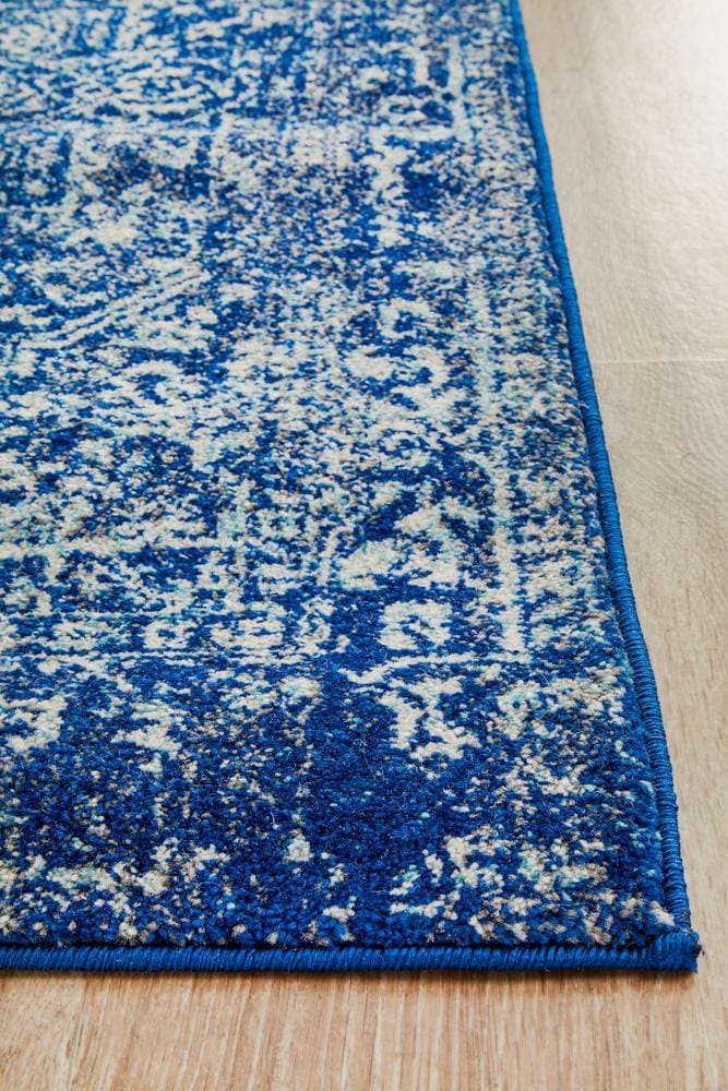 Rug Culture Rugs Evoke Contrast Navy Transitional Runner Rug