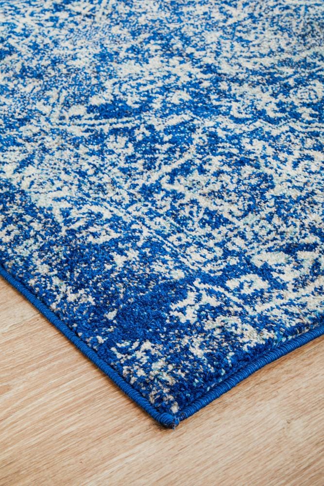Rug Culture Rugs Evoke Contrast Navy Transitional Runner Rug