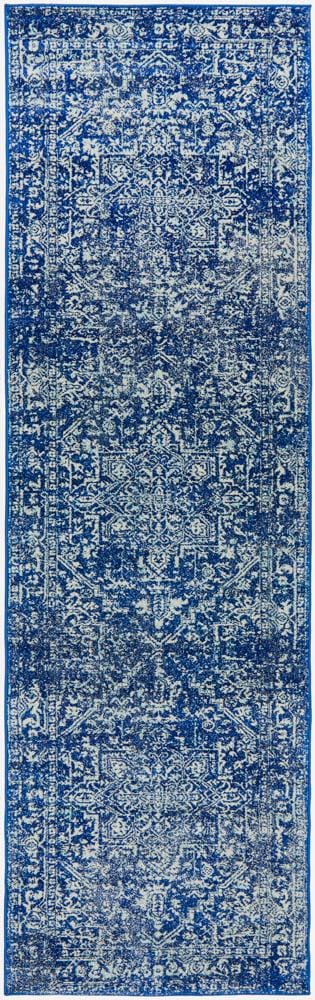 Rug Culture Rugs Evoke Contrast Navy Transitional Runner Rug