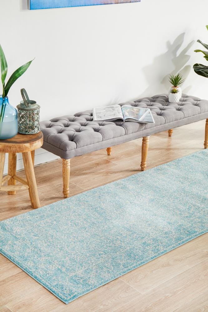 Rug Culture Rugs Evoke Depth Blue Transitional Runner Rug