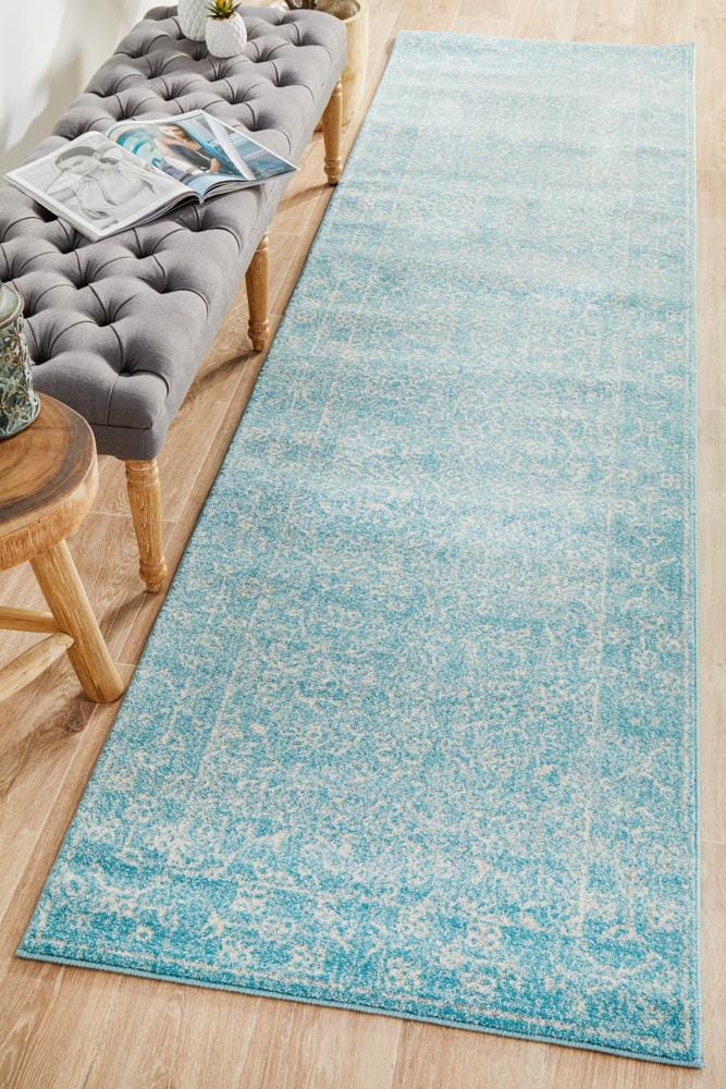 Rug Culture Rugs Evoke Depth Blue Transitional Runner Rug