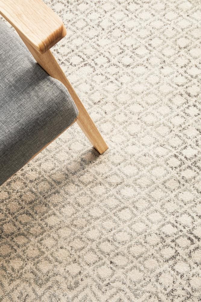 Rug Culture Rugs Evoke Diamond Grey Transitional Round Rug
