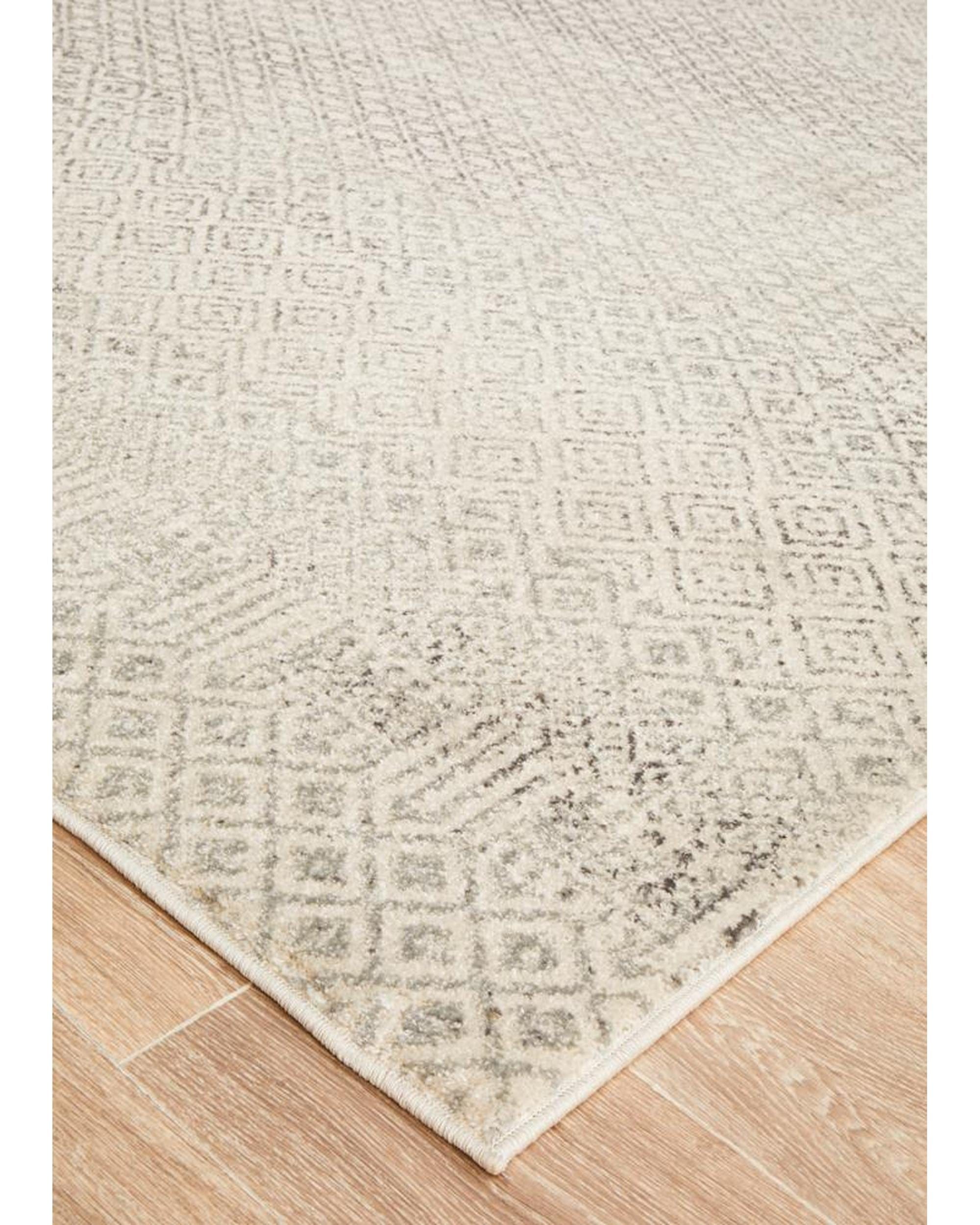 Rug Culture Rugs Evoke Diamond Grey Transitional Rug
