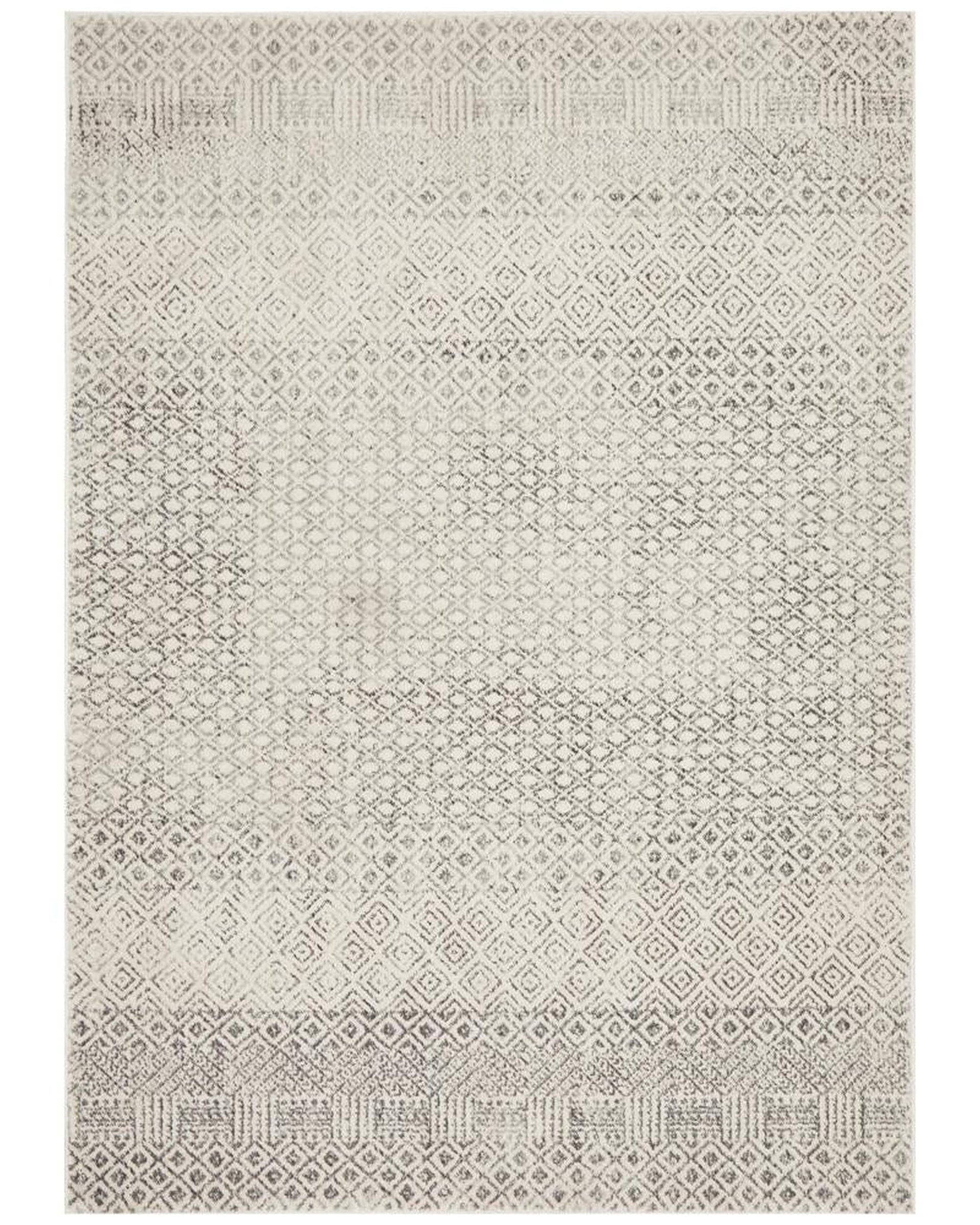 Rug Culture Rugs Evoke Diamond Grey Transitional Rug