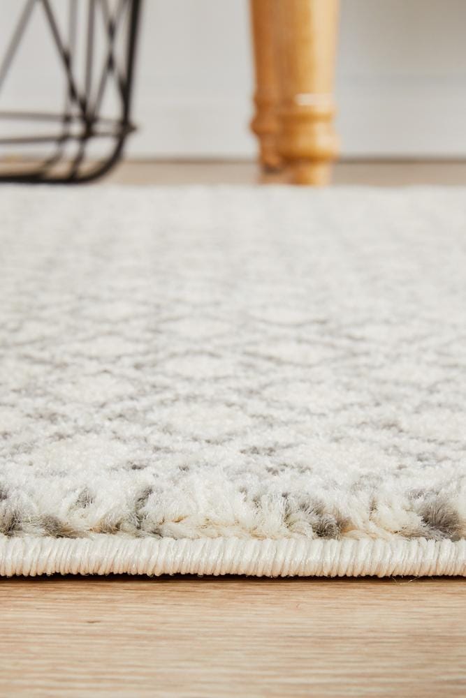 Rug Culture Rugs Evoke Diamond Grey Transitional Runner Rug