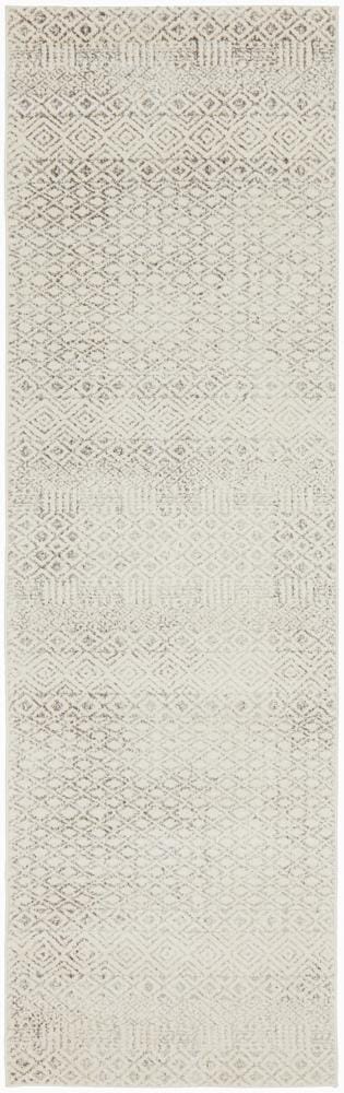 Rug Culture Rugs Evoke Diamond Grey Transitional Runner Rug