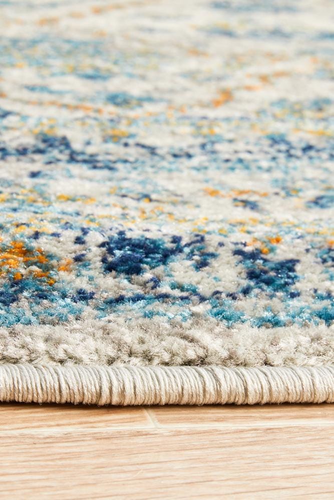 Rug Culture Rugs Evoke Duality Silver Transitional Round Rug