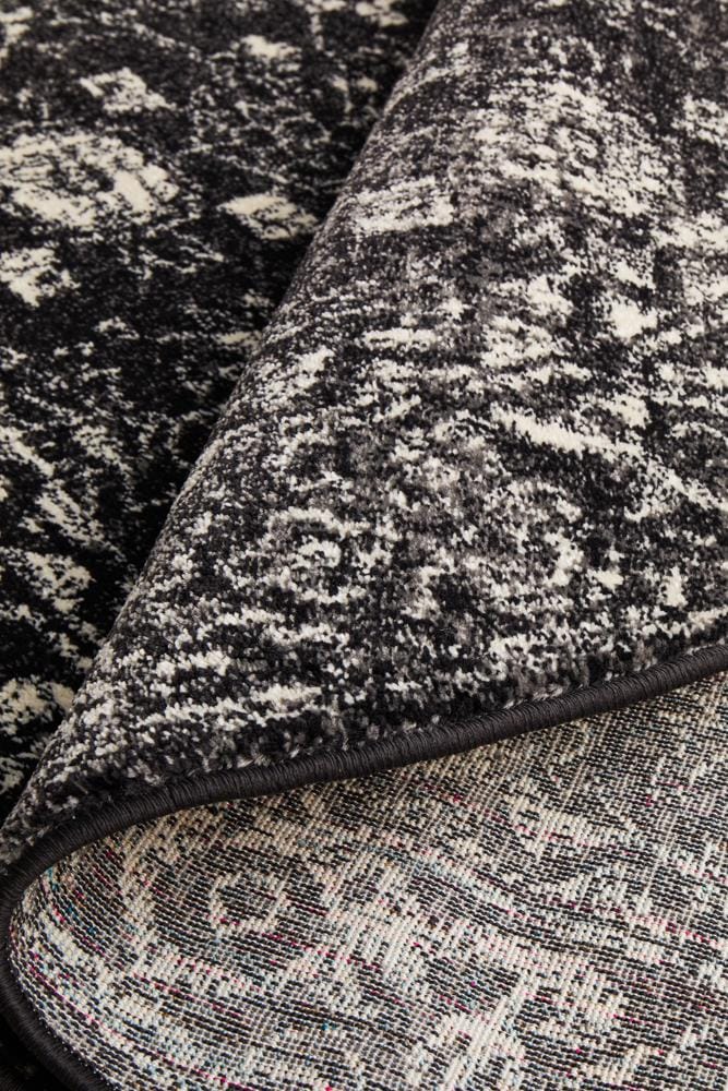 Rug Culture Rugs Evoke Estella Charcoal Transitional Round Rug