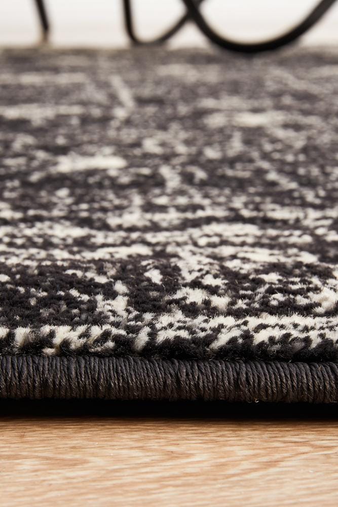 Rug Culture Rugs Evoke Estella Charcoal Transitional Round Rug