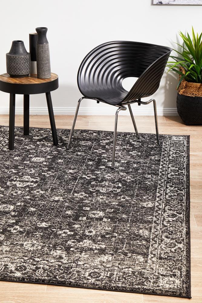 Rug Culture Rugs Evoke Estella Charcoal Transitional Rug