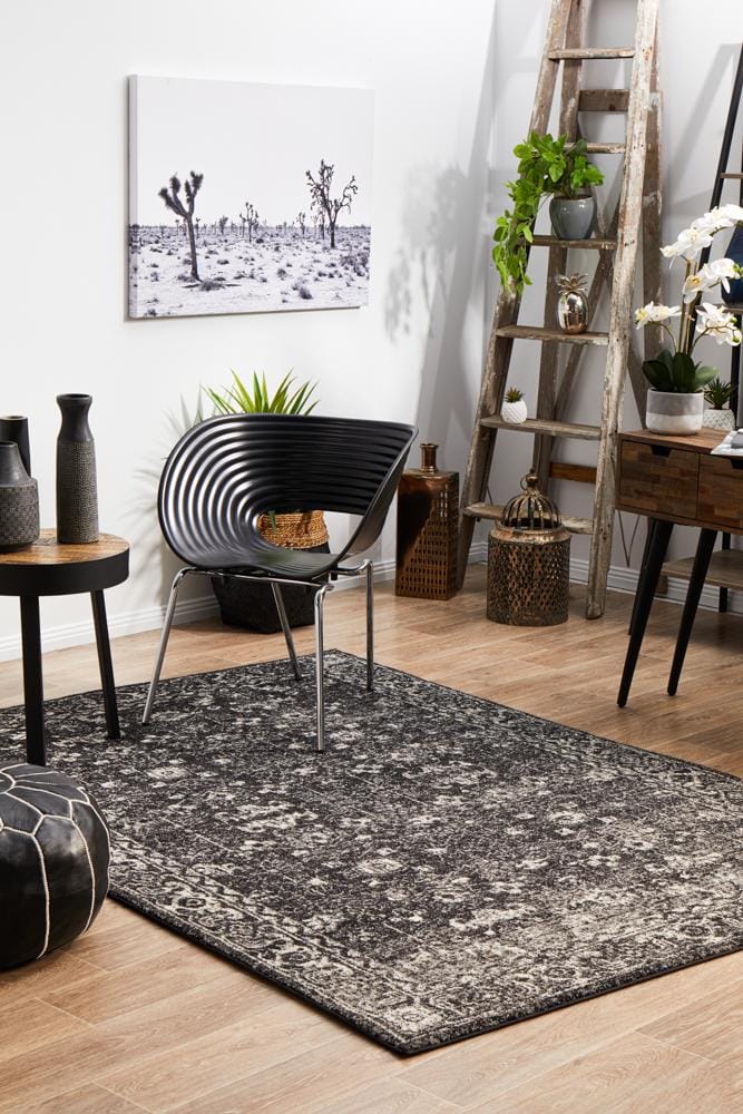 Rug Culture Rugs Evoke Estella Charcoal Transitional Rug