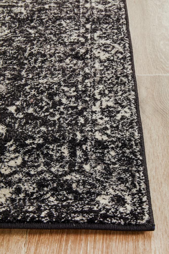 Rug Culture Rugs Evoke Estella Charcoal Transitional Runner Rug