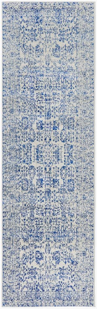 Rug Culture Rugs Evoke Frost Blue Transitional Runner Rug