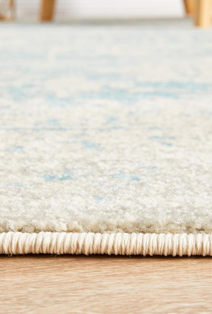 Rug Culture Rugs Evoke Glacier White Blue Transitional Rug